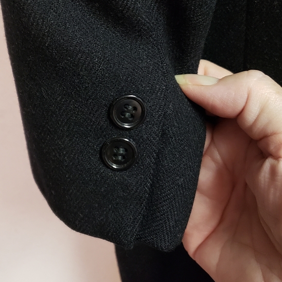 Beautiful vintage men's wool dress coat - see measurements as there are no tags - Picture 6 of 8